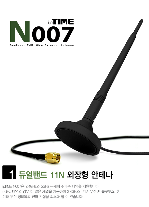 ipTIME N007 안테나