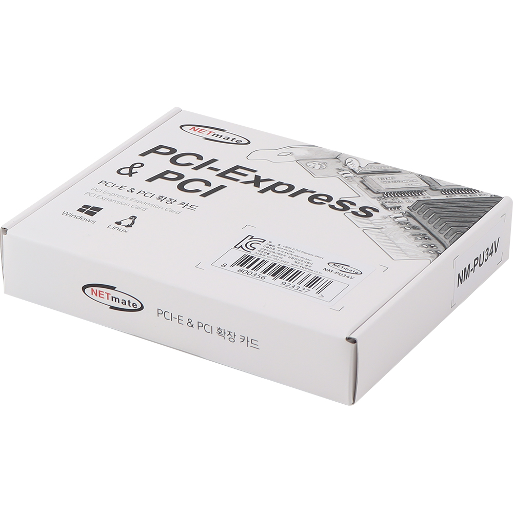 강원전자 넷메이트 USB3.0 4포트 PCI Express 카드, 슬림PC겸용 NM-PU34V
