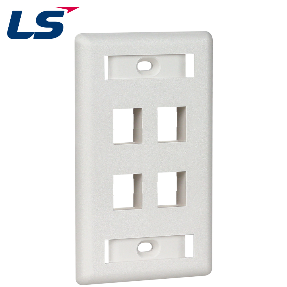 LS전선 아울렛 페이스 플레이트 4구 LS-FP-US-4PORT
