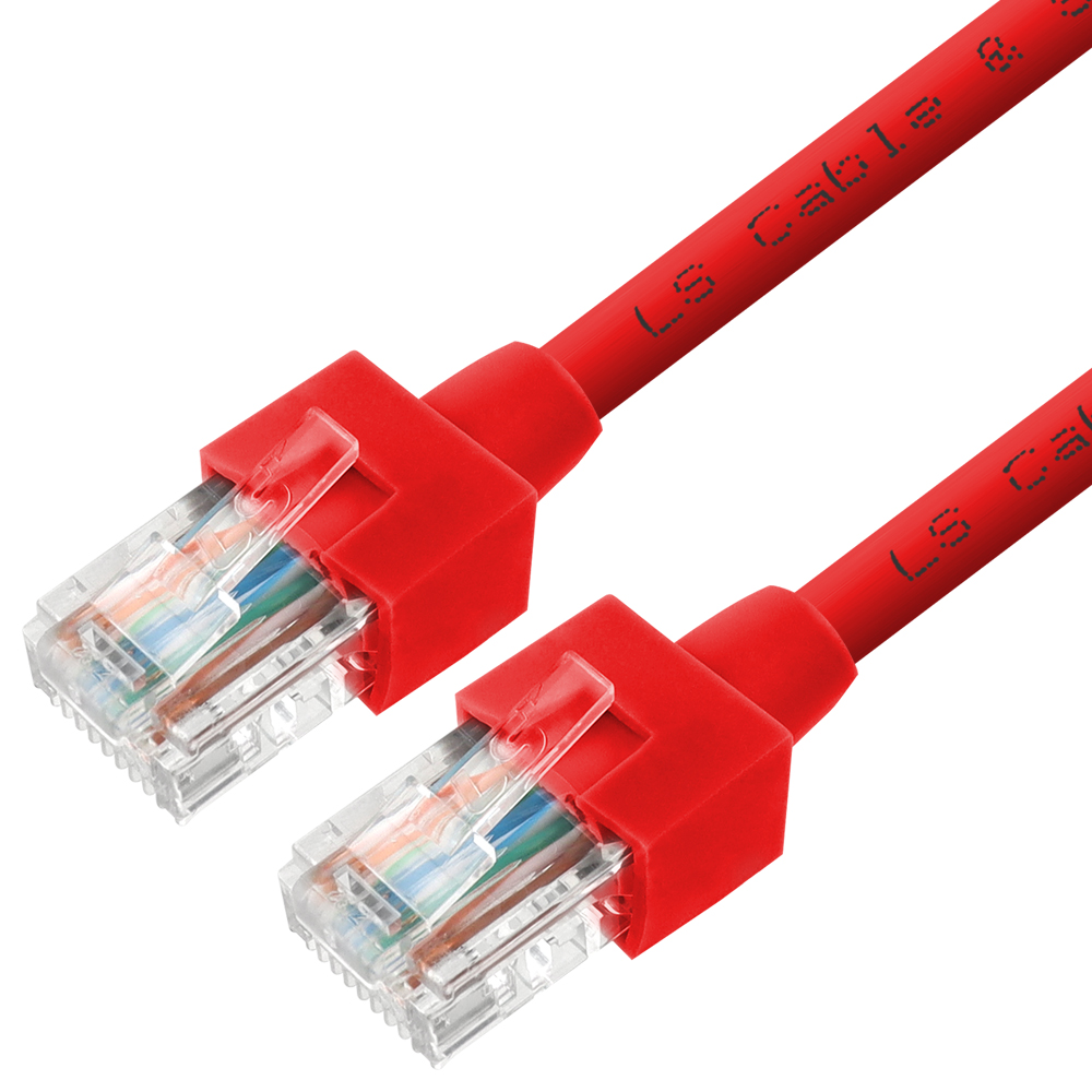 LS전선 CAT.5E UTP 랜 케이블 30m (레드) NMX-LS5300R