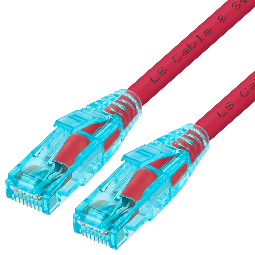 LS전선 CAT.6 UTP 랜 케이블 2m, 레드 NMX-LS620R