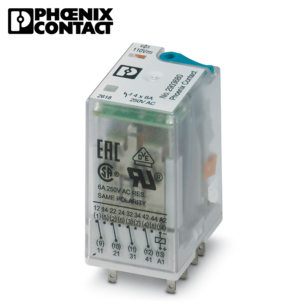 피닉스컨택트 REL-IR4/LDP-110DC/4X21 단일 릴레이 2903680