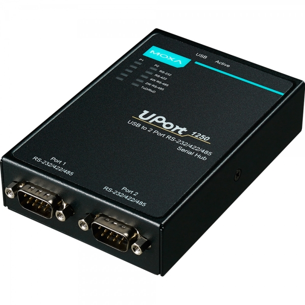 MOXA USB2.0 to 2포트 RS232/422/485 시리얼 컨버터 UPort 1250
