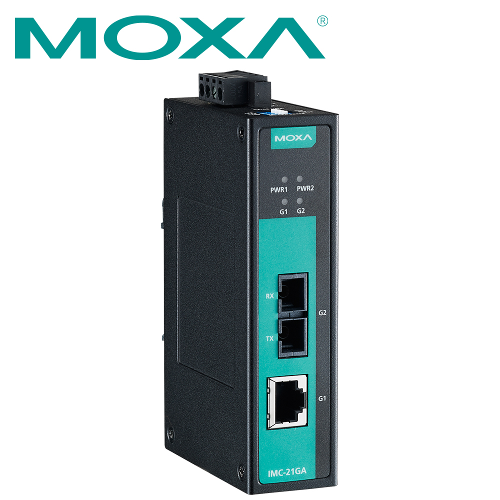 MOXA 산업용 기가비트 이더넷 광 컨버터(SC/멀티/500m/850nm) IMC-21GA-SX-SC-T