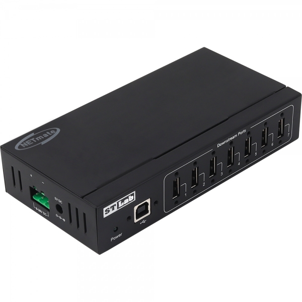 강원전자 넷메이트 산업용 USB2.0 7포트 허브 IU-180