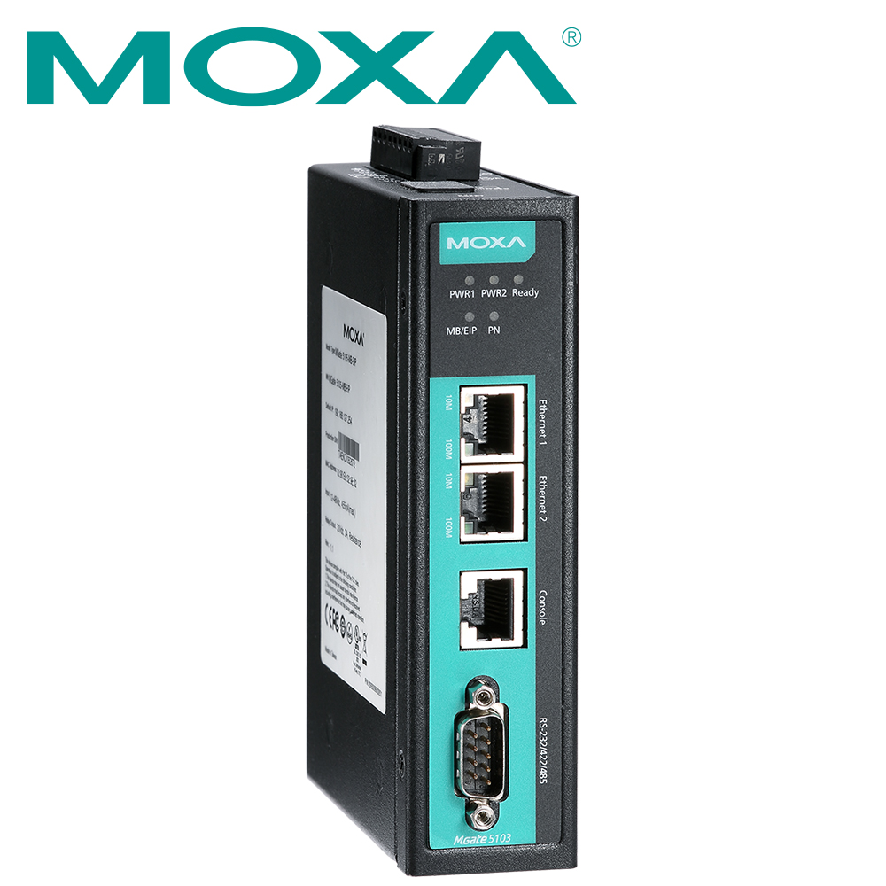 MOXA Modbus, EtherNet/IP to PROFINET 산업용 게이트웨이 MGate 5103-T