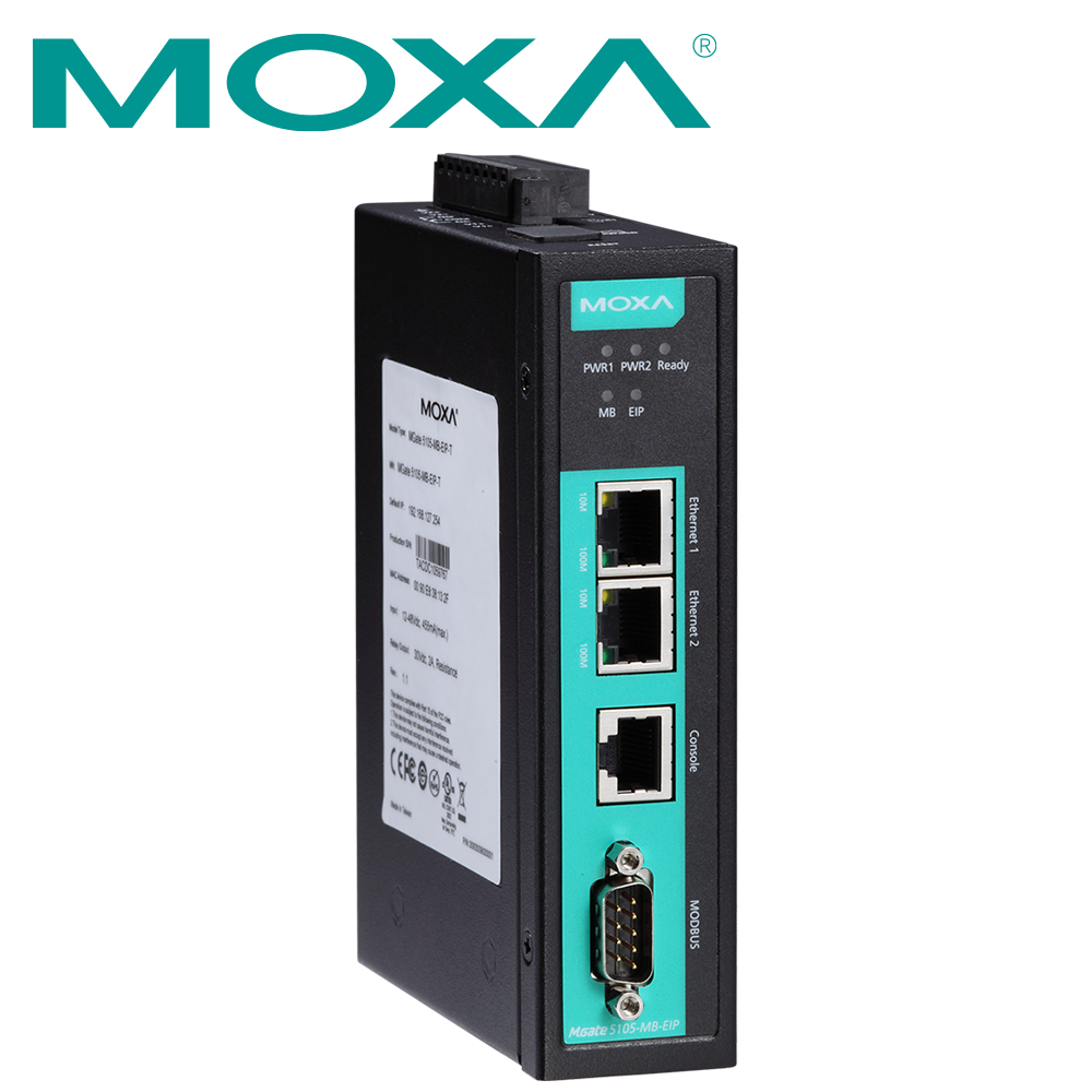 MOXA Modbus to EtherNet/IP 산업용 게이트웨이 MGate 5105-MB-EIP