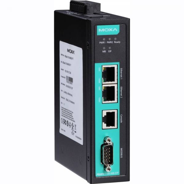 MOXA Modbus to EtherNet/IP 산업용 게이트웨이 MGate 5105-MB-EIP-T