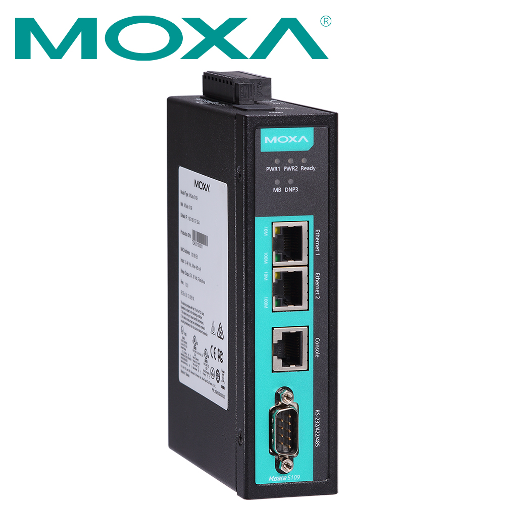 MOXA Modbus to DNP3 산업용 게이트웨이 MGate 5109-T