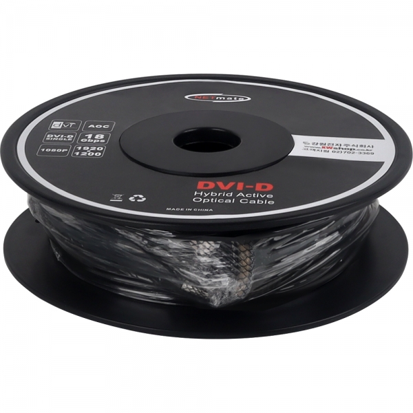 강원전자 넷메이트 DVI Hybrid AOC 배관용 케이블 30m NM-DAC30D