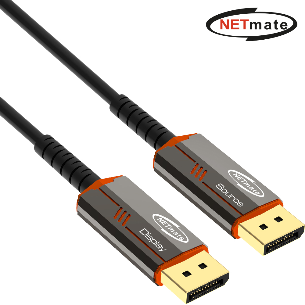 강원전자 넷메이트 DisplayPort 2.1 DP40 Hybrid AOC 케이블 50m NM-DAP50R