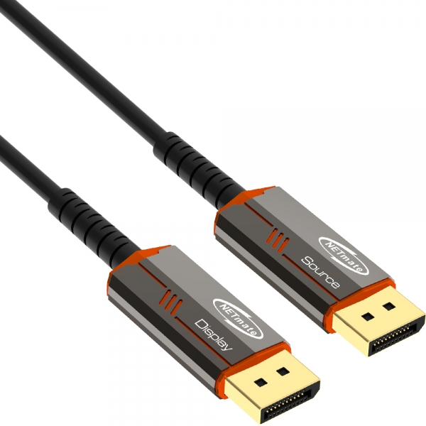 강원전자 넷메이트 DisplayPort 2.1 DP40 Hybrid AOC 케이블 100m NM-DAP100R