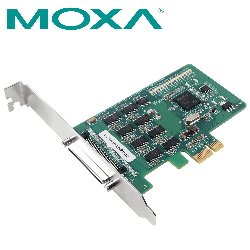 MOXA PCI Express 8포트 RS232 시리얼카드(슬림PC겸용/케이블 별매) CP-168EL-A