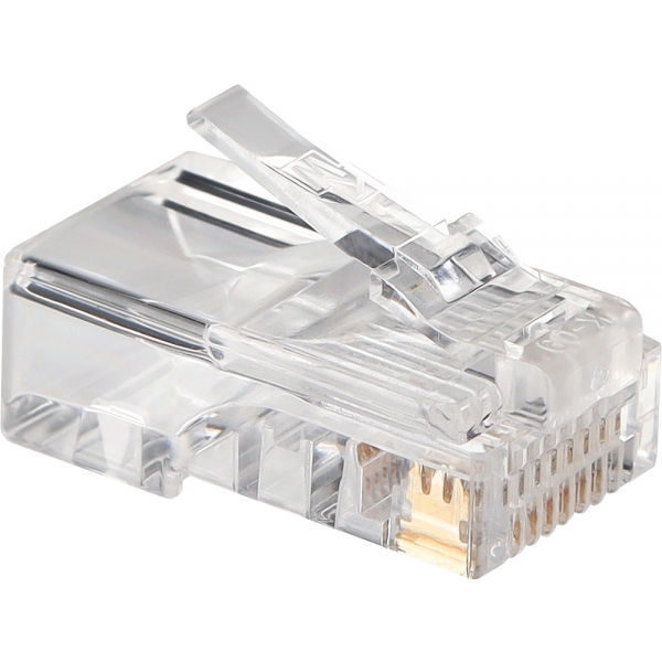 강원전자 KW CAT.5E UTP 50u 금도금 고급 RJ-45 플러그(100개) KW-C5P
