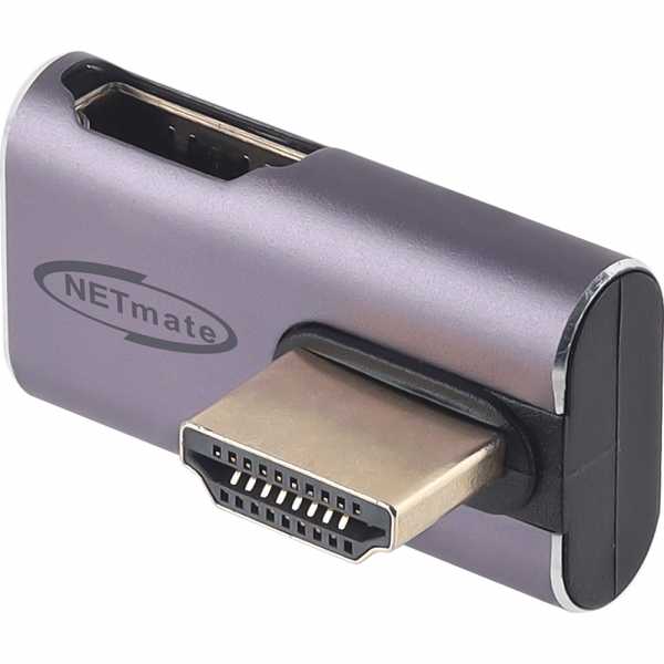 강원전자 넷메이트 HDMI 2.1 M/F 위쪽 꺾임 젠더 NM-HG2105