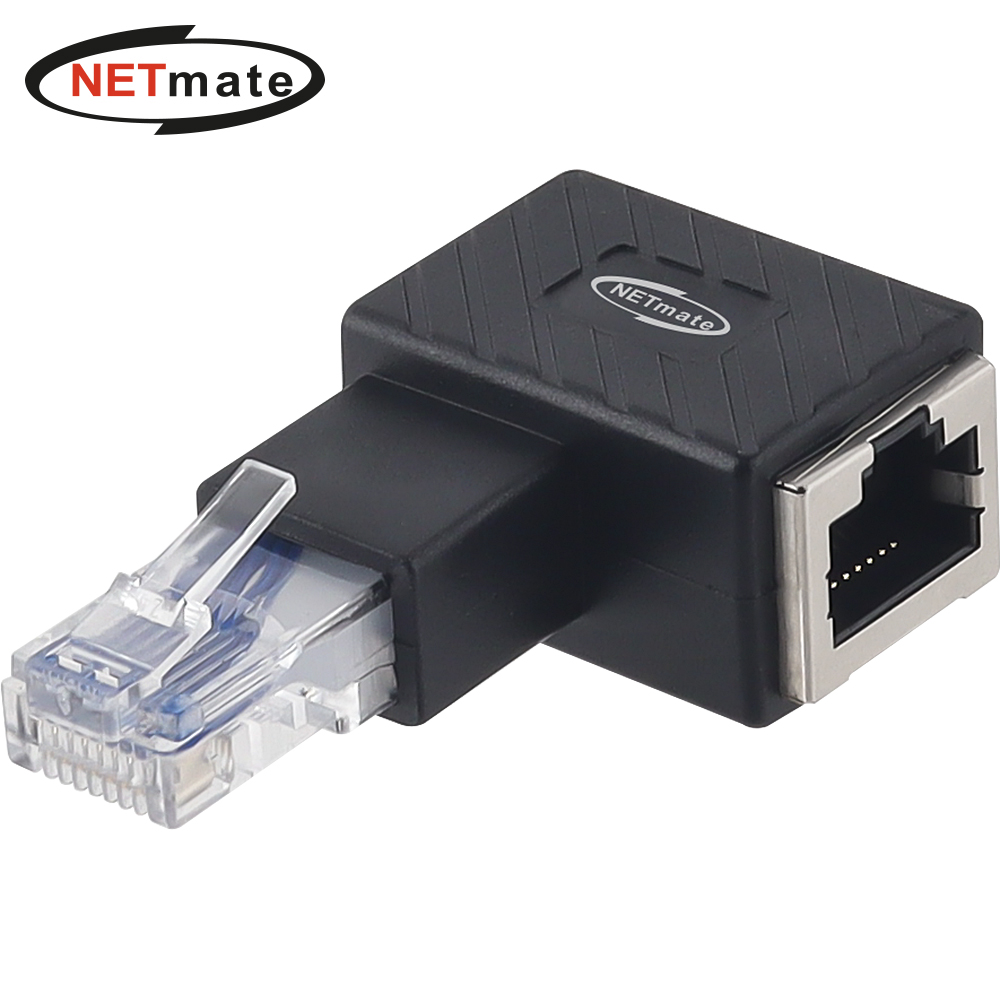 강원전자 넷메이트 RJ-45 왼쪽 꺾임 젠더 NM-RG02