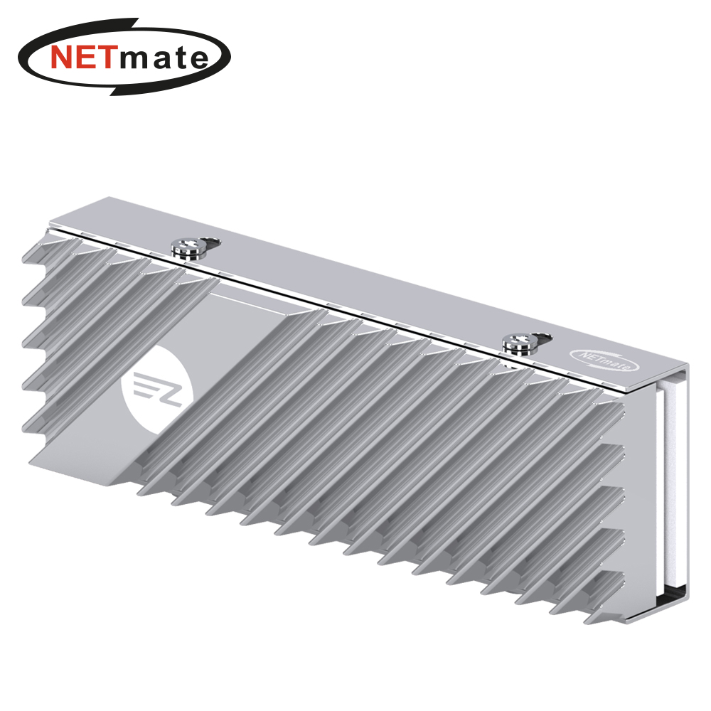 강원전자 넷메이트 M.2 SSD 알루미늄 방열판 (실버) [EZDIY-FAB] NM-DPI07510