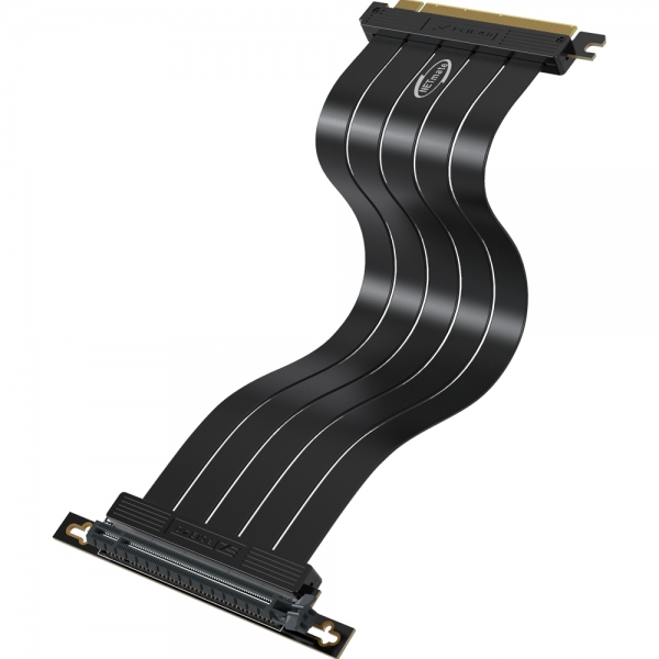 강원전자 넷메이트 PCI-E 4.0 라이저 케이블 300mm (블랙/90도) [EZDIY-FAB] NM-DPC1721