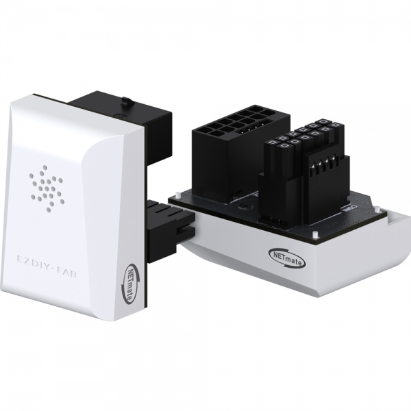 강원전자 넷메이트 450W 12VHPWR 변환 어댑터 (화이트/STD 180도) [EZDIY-FAB] NM-DPI18920