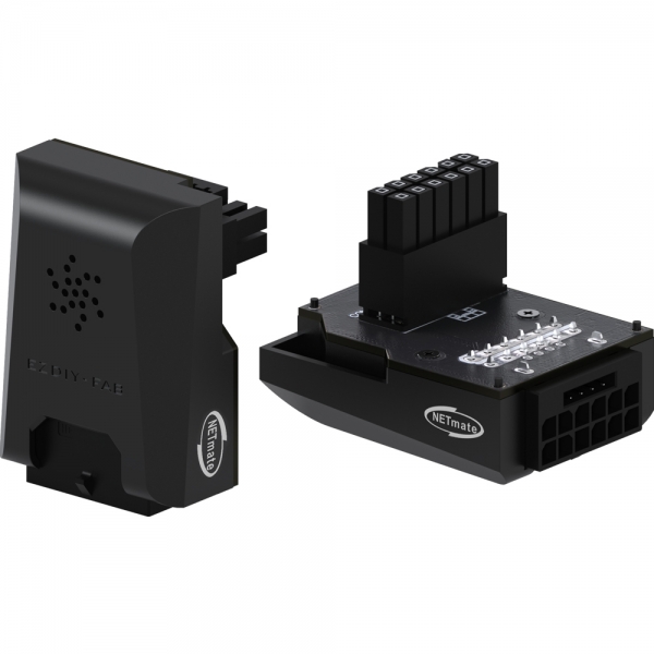 강원전자 넷메이트 450W 12VHPWR 변환 어댑터 (블랙/RVS 90도) [EZDIY-FAB] NM-DPI18918