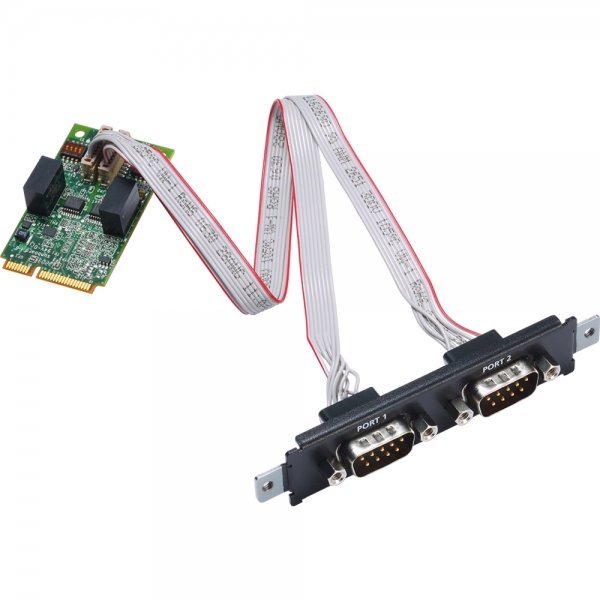 MOXA Mini PCI Express 2포트 RS232 아이솔레이션 시리얼카드 CP-102N-I-T