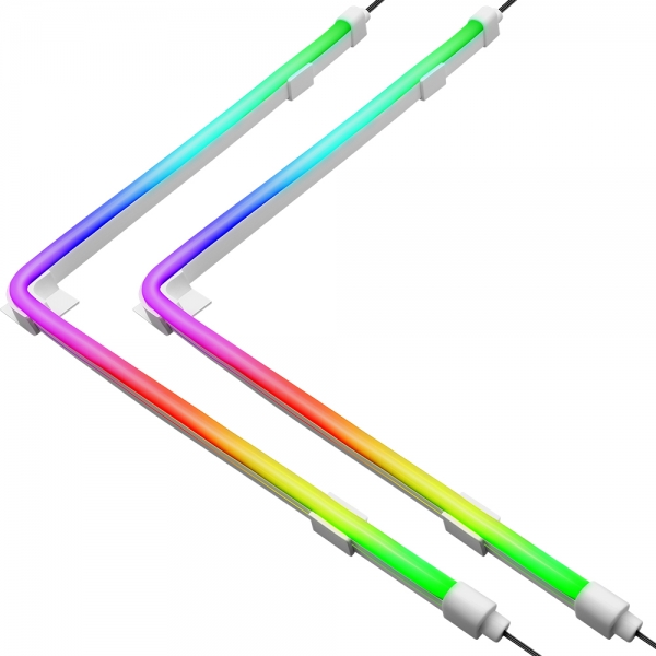 강원전자 넷메이트 ARGB NEON LED 스트립 라이트 400mm(2PACK) [EZDIY-FAB] NM-HPI1291