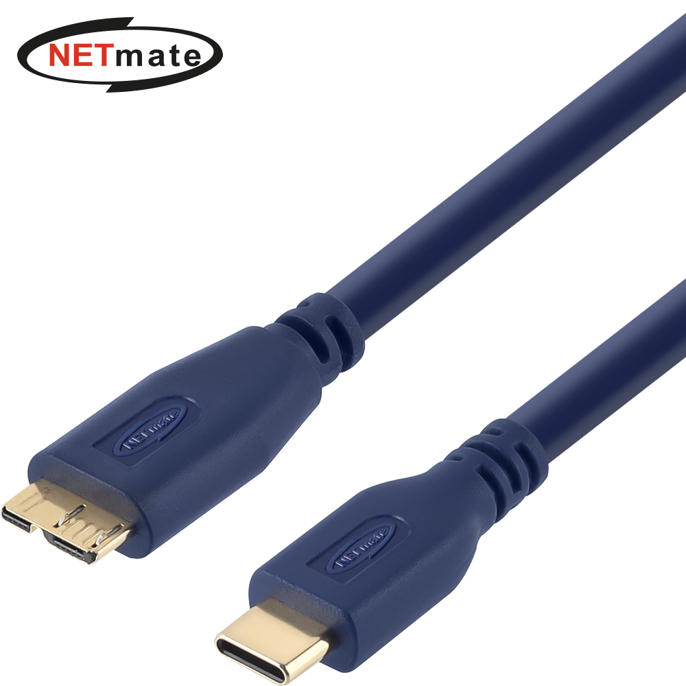 강원전자 넷메이트 USB3.0 CM-MicroB 케이블 0.5m NM-UCM305DB