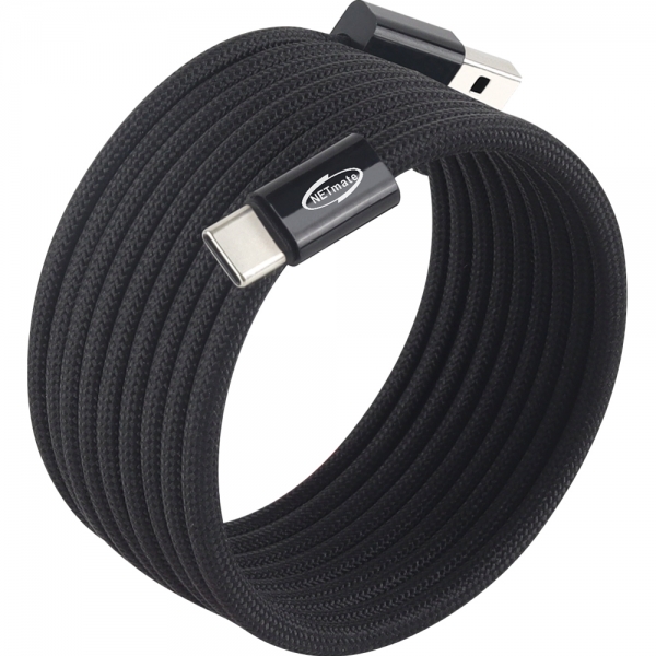 강원전자 넷메이트 USB2.0 마그네틱 AM-CM 케이블 2m (블랙) NM-UCA2152BM