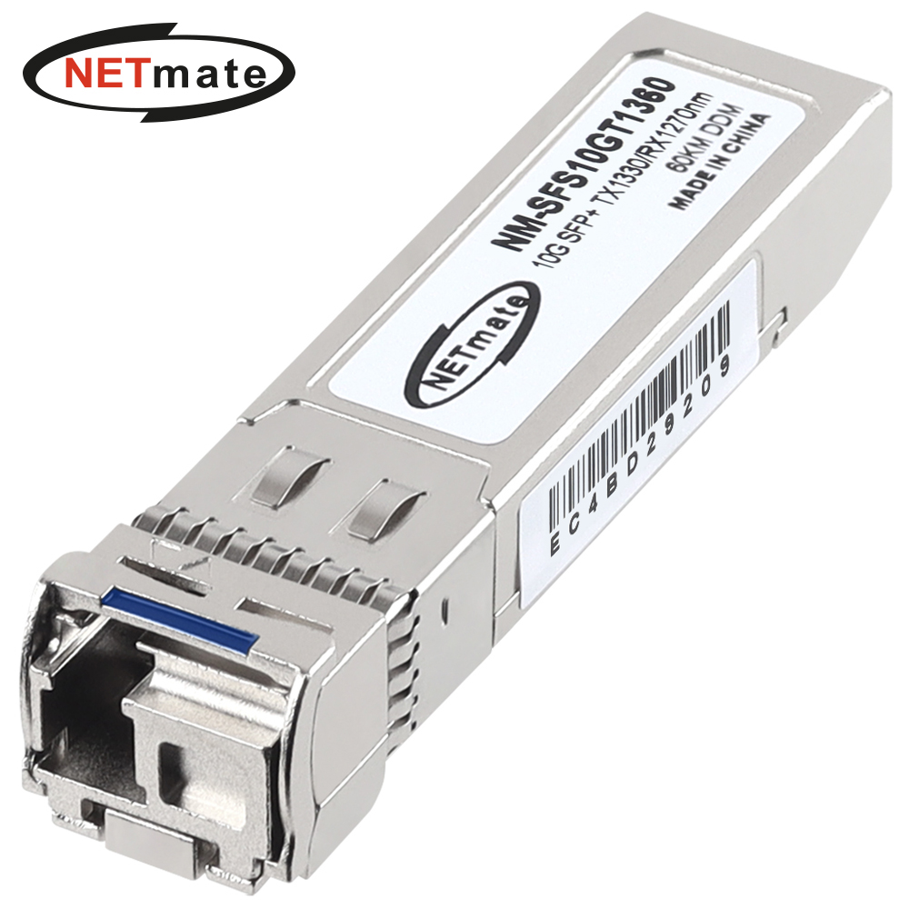 강원전자 넷메이트 10G 싱글모드 SFP+ BiDi 광 모듈(TX1330nm/RX1270nm/60km) NM-SFS10GT1360