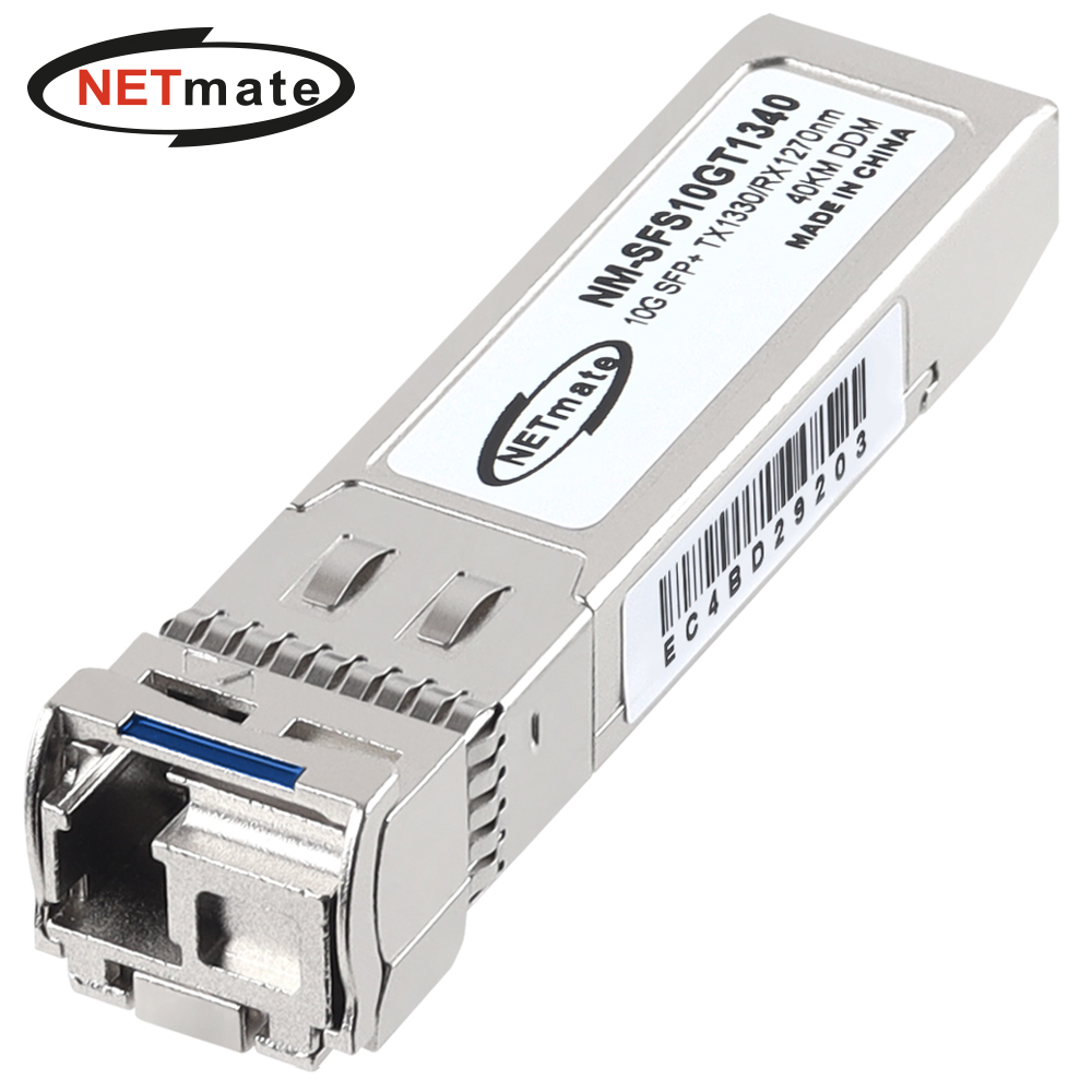 강원전자 넷메이트 10G 싱글모드 SFP+ BiDi 광 모듈(TX1330nm/RX1270nm/40km) NM-SFS10GT1340