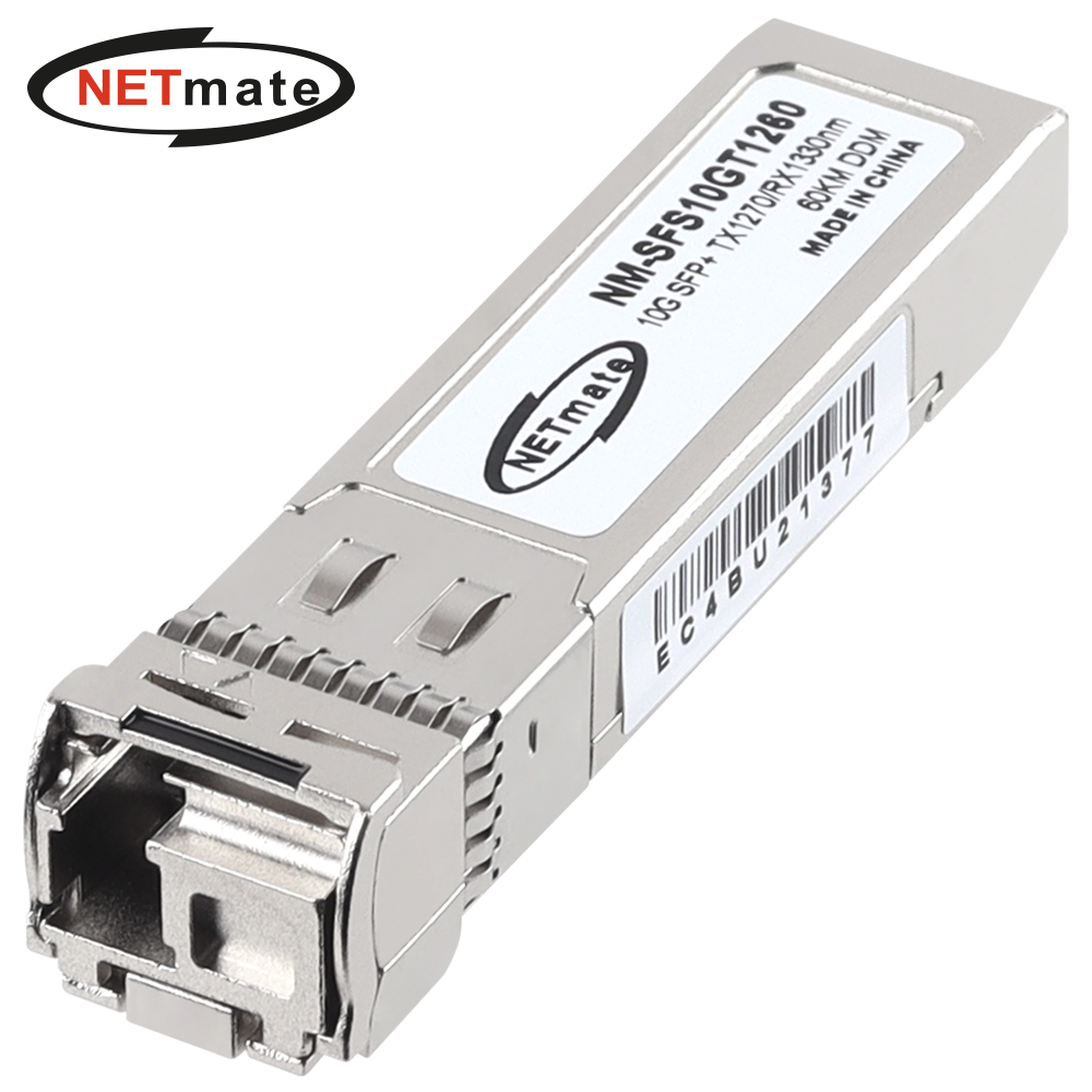 강원전자 넷메이트 10G 싱글모드 SFP+ BiDi 광 모듈(TX1270nm/RX1330nm/60km) NM-SFS10GT1260
