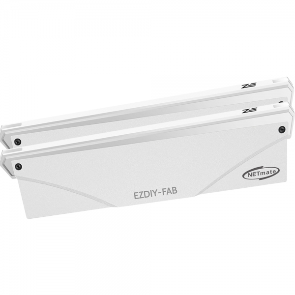 강원전자 넷메이트 ARGB 알루미늄 메모리 방열판 (화이트/2PACK) [EZDIY-FAB] NM-DPI06183