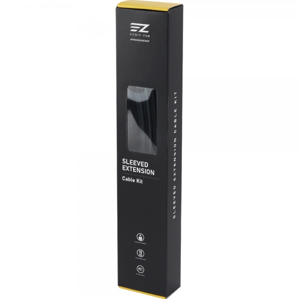 강원전자 넷메이트 PSU 연장 16AWG 슬리빙 케이블 세트 (블랙/그레이 6종) [EZDIY-FAB] NM-DPI2284