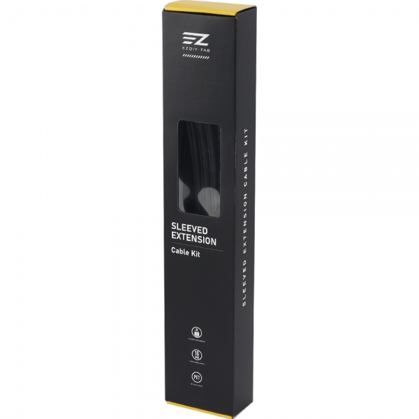 강원전자 넷메이트 PSU 연장 16AWG 슬리빙 케이블 세트 (블랙 6종) [EZDIY-FAB] NM-DPI2282