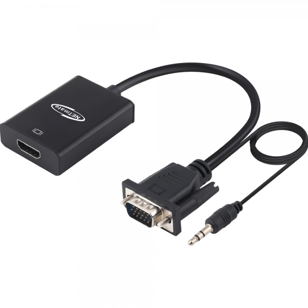 강원전자 넷메이트 VGA(RGB) + Stereo to HDMI 컨버터 NM-VH015