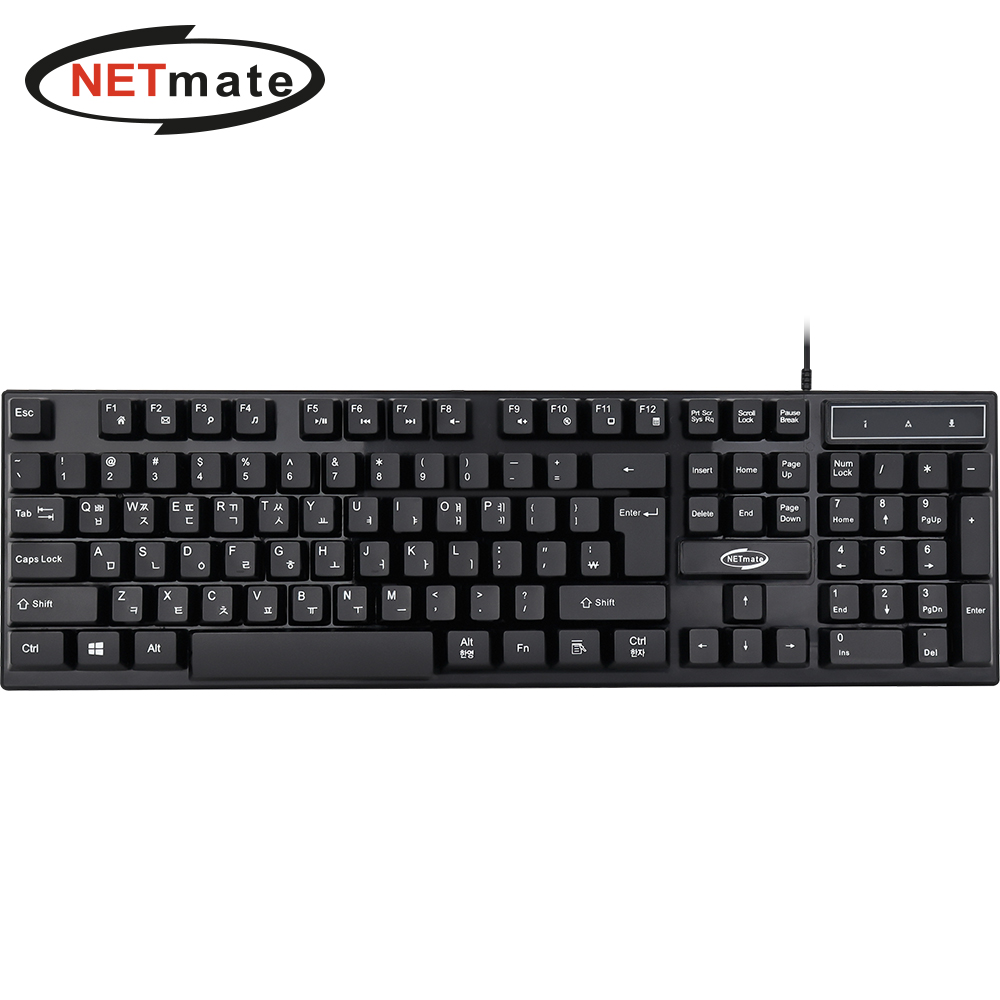 강원전자 넷메이트 멀티미디어 USB 유선 키보드 NM-KB04