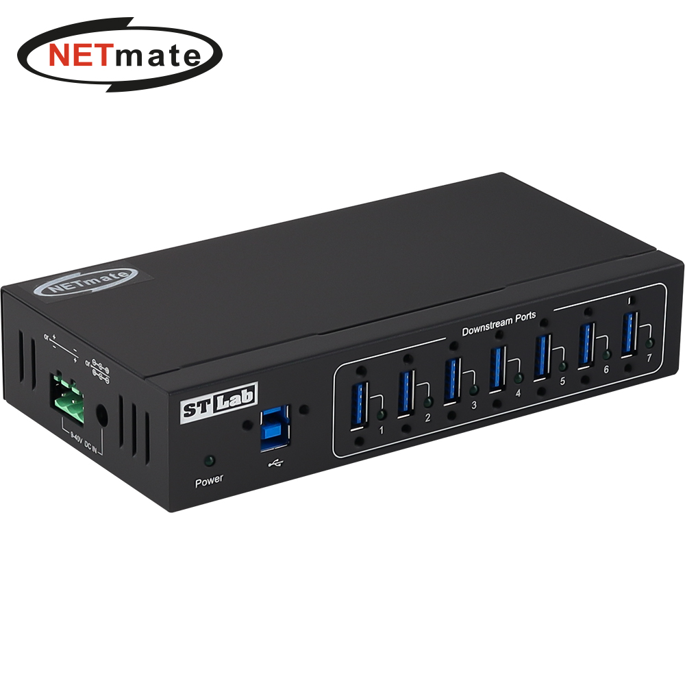 강원전자 넷메이트 산업용 USB3.0 7포트 허브 IU-141