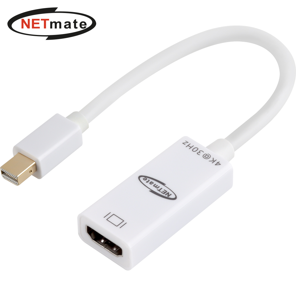 강원전자 넷메이트 Mini DP to HDMI 컨버터(4K30Hz) NM-MDH0430