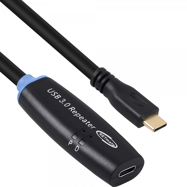 강원전자 넷메이트 USB3.0 C타입 연장 리피터 15m CBL-302CMCF-15P