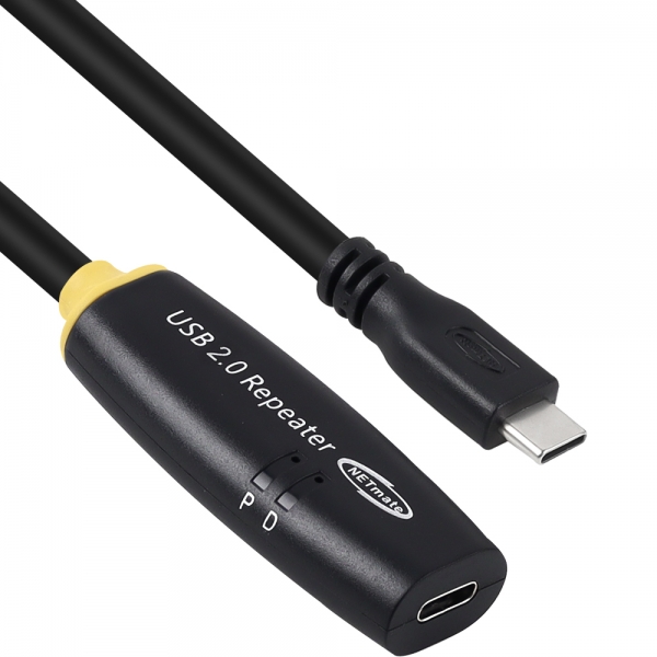 강원전자 넷메이트 USB2.0 C타입 연장 리피터 20m CBL-203CMCF-20P