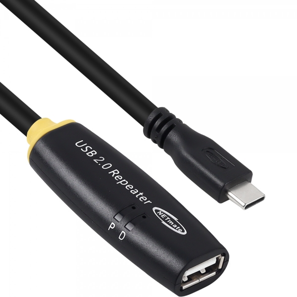 강원전자 넷메이트 USB2.0 CM-AF 연장 리피터 10m CBL-203CMAF-10P