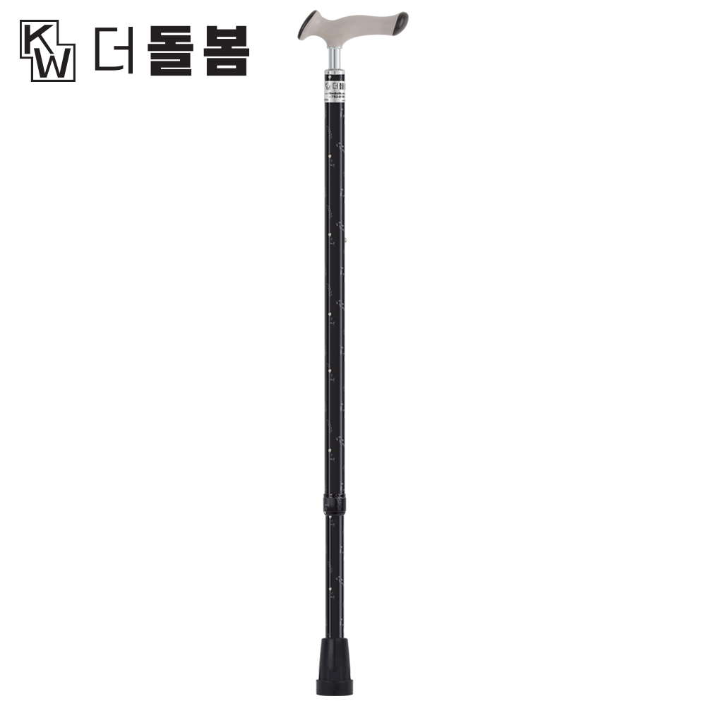 강원전자 더돌봄 초경량 오른손 지팡이(블랙) DB-A0704C01