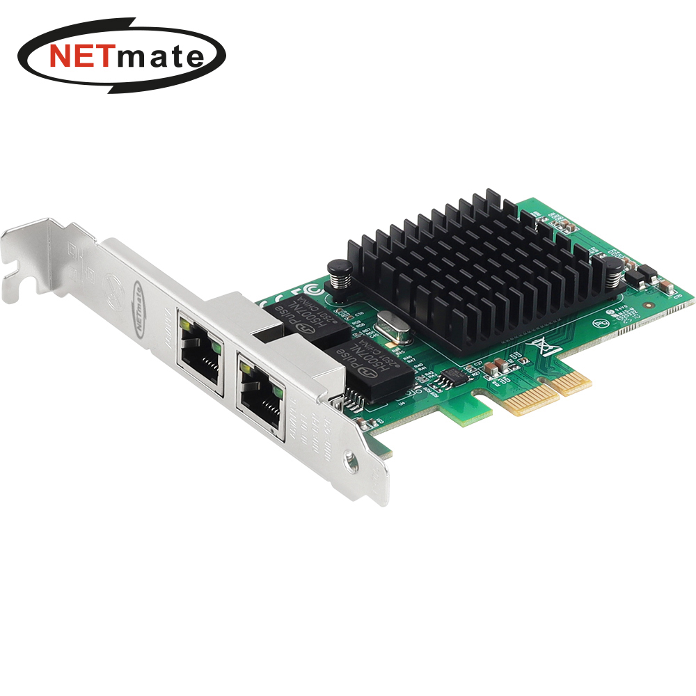 강원전자 넷메이트 PCI Express 듀얼 기가비트 랜카드(Intel/슬림PC겸용) NM-PL12T