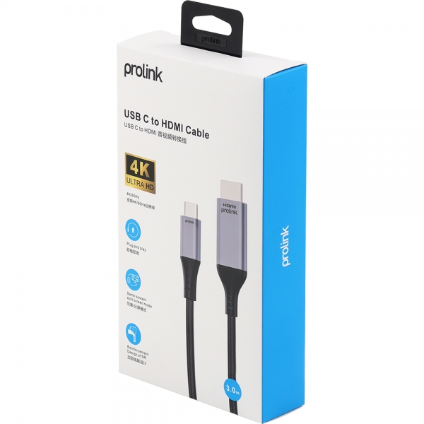프로링크 USB Type C to 4K 60Hz HDMI 컨버터 3m PF307WG-0300