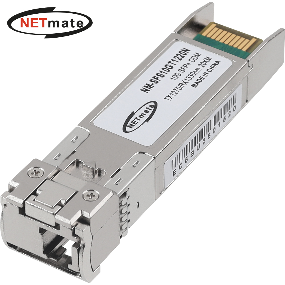 강원전자 넷메이트 10G 싱글모드 SFP+ BiDi 광 모듈(TX1270nm/RX1330nm/20km) NM-SFS10GT1220N