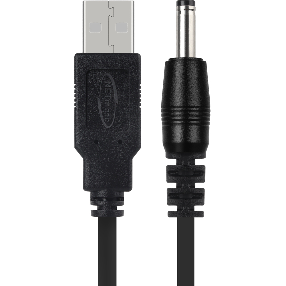 강원전자 넷메이트 USB 전원 케이블 2m (3.5x1.4mm/1W/블랙) NMC-UP142001B