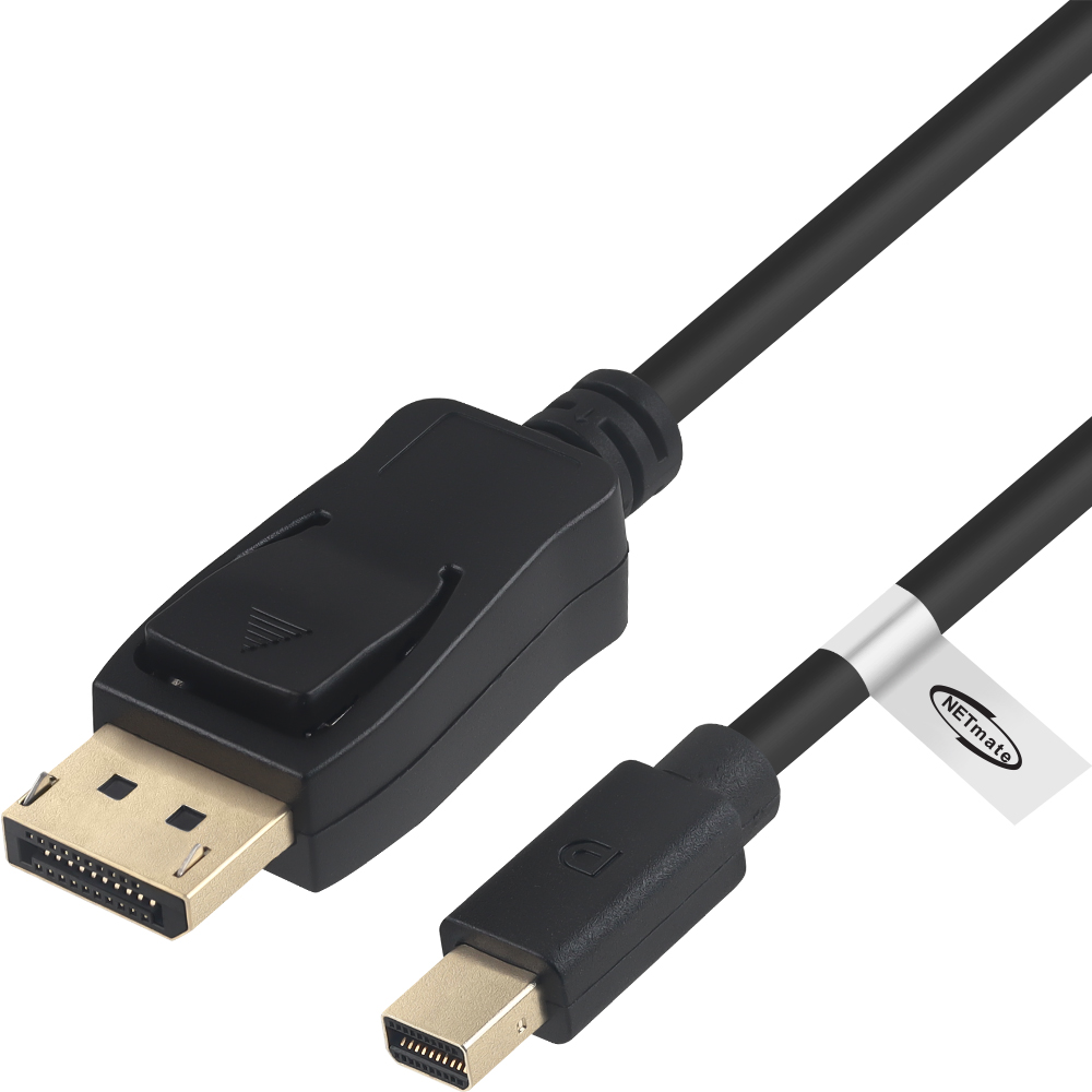 강원전자 넷메이트 mini DisplayPort to DisplayPort 1.4 케이블 0.3m NM-MDP1403B