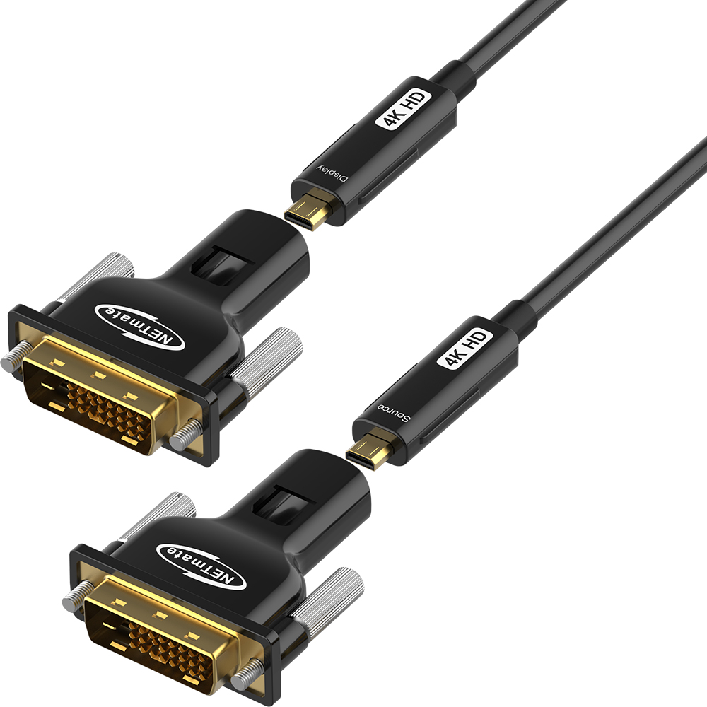 강원전자 넷메이트 DVI Hybrid AOC 배관용 케이블 60m NM-DAC60D