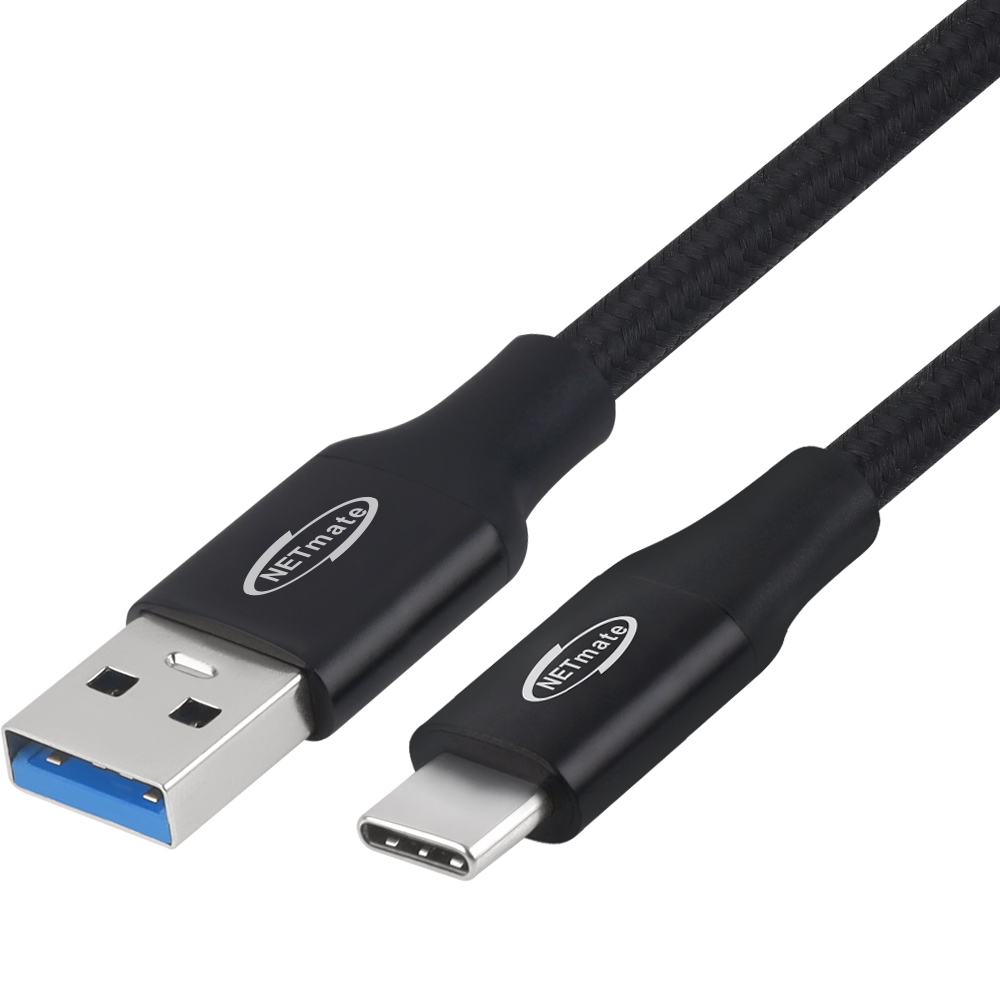 강원전자 넷메이트 USB3.2 Gen2 AM-CM 케이블 2m (블랙) NM-UAC302B