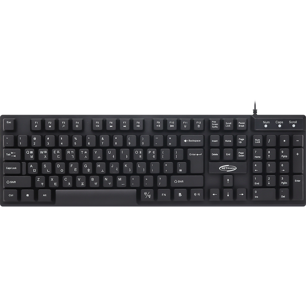 강원전자 넷메이트 멀티미디어 USB 유선 키보드 NM-KB04N